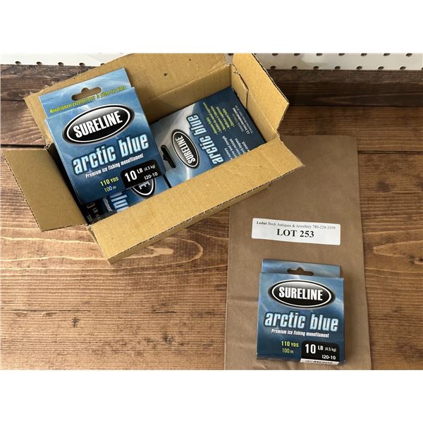 Sureline Arctic Blue Premium Ice Fishing Mono-filament 110 Yards