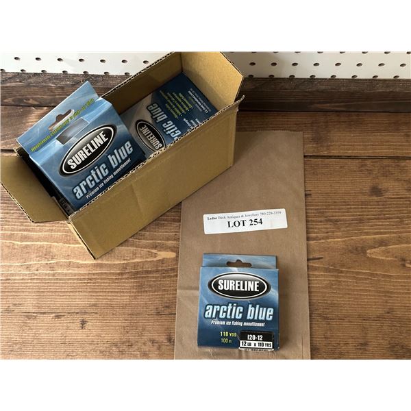 Sureline Arctic Blue Premium Ice Fishing Mono-filament 110 Yards