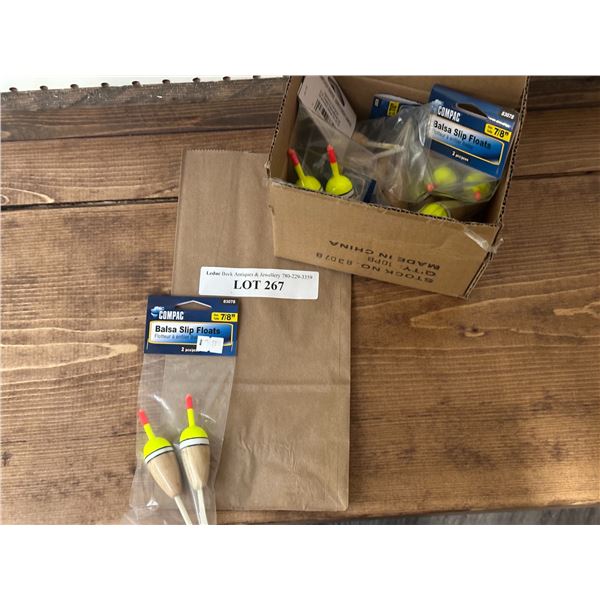 Box of Balsa Slip Floats