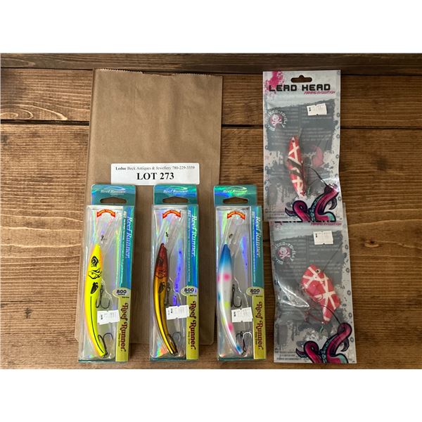 Reef Runner Tackle & Lead Head Lures Jerk Bait & Rattle Trap