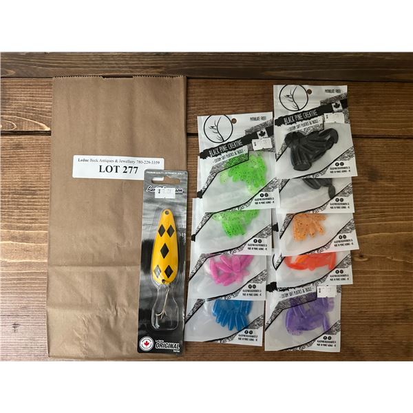 Black Pine Ripper Paddle Tails, Tackle Beaver Tails &  Len Thompson Tackle