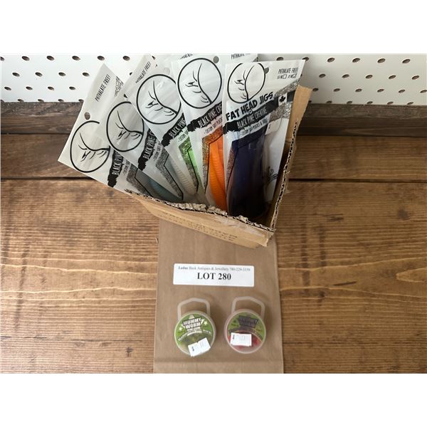 Fat Head Jigs, Ripper Paddle Tails & Mummy Worm Wax