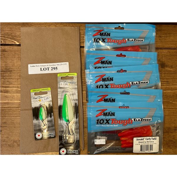 Zman Streakz Curly Tailz Bleeding Banana's  & Len Thomson Tackle