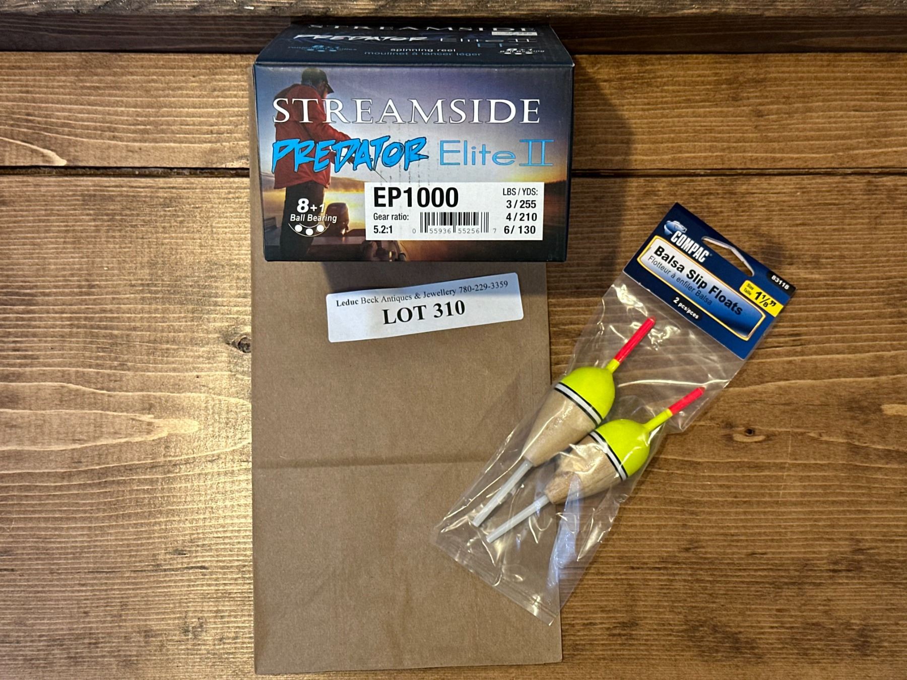 Streamside Vortex Ii Streamside Predator Elite II & Balsa Slip Floats - Beck Auctions Inc.