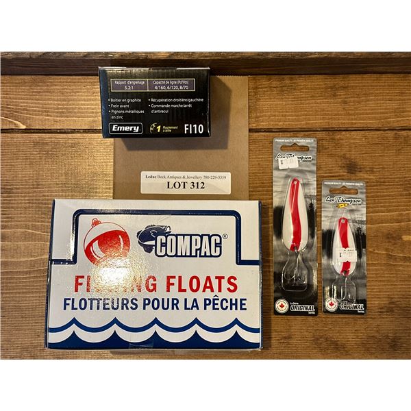 Emery Flash FI10 Spinning Reel, Compac Fishing  Floats, Len Thompson Tackle