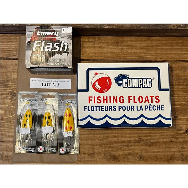 Compac Fishing Floats, Emery Flash FI10 Spinning Reel, Len Thompson Tackle