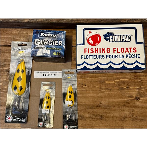 Compac Fishing Floats, Len Thompson Tackle, Emery Glacier GL10 Spinning  Reel