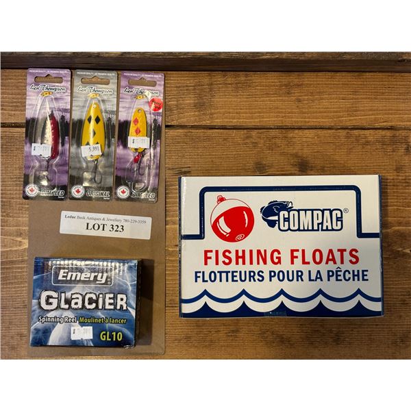 Compac Fishing Floats, Len Thompson Tackle, Emery Glacier GL10 Spinning  Reel