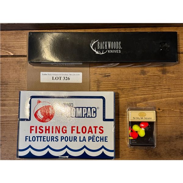 Backwoods Prestige Knife, The Deep Bob Indicator, Compac Fishing Floats