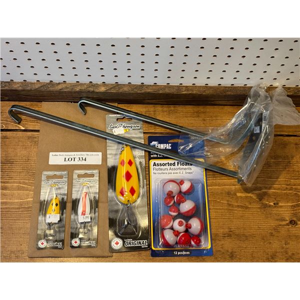 Len Thompson Tackle, Asst Floats, Pair of Scoops