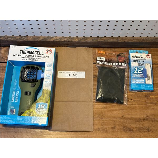 Thermacell Mosquito Area Repellent, Mosquito Head Net & Repellent Refills