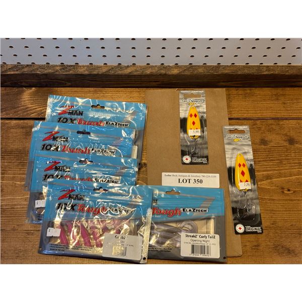 ZMAN Grubz Pink Glow & Curly Tailz Opening Night, Len Thompson Tackle