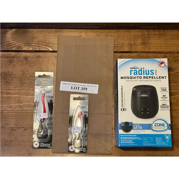 Thermacell Radius E55 Mosquito Repellent Recharge Repeller & Len Thompson Tackler