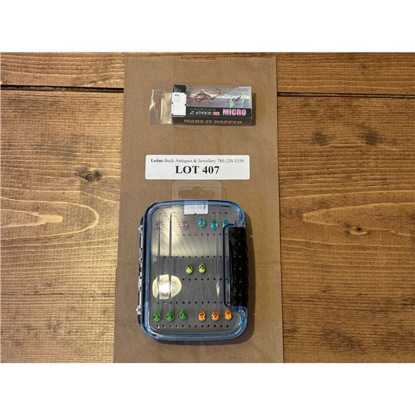 Tungsten 18 Pack 5mm Angler Kit & EuroTackle Z-Viber Micro .6  Inch