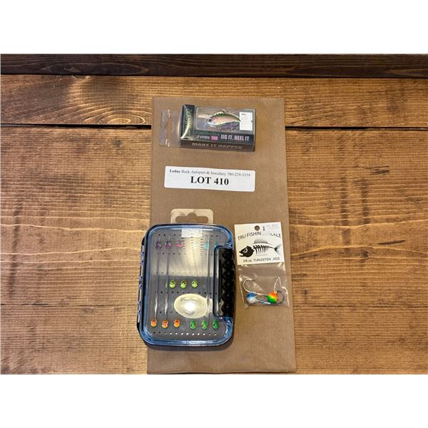 Tungsten 18 Pack 5mm Angler Kit , EuroTackle  Z-Viber 1.6 Inch & Tungsten Jig 3/8 oz