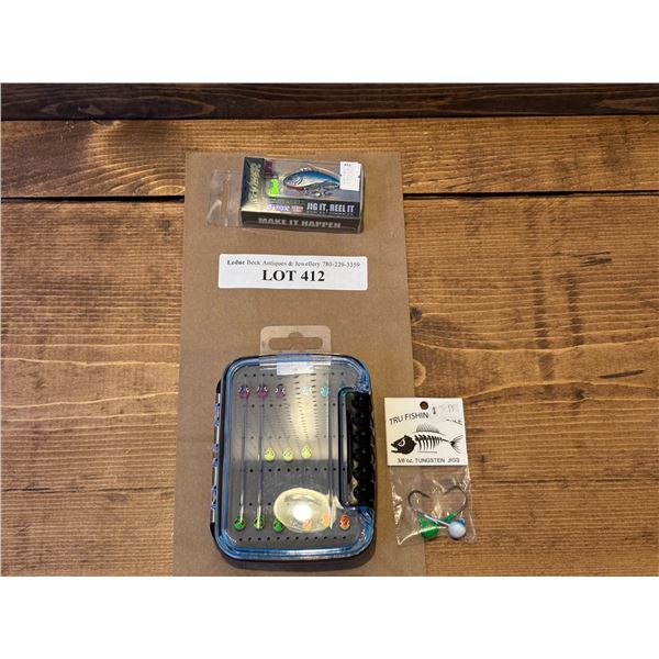 Tungsten 18 Pack 5mm Angler Kit , EuroTackle T-Flasher Glow Tackle 1 Inch & Tungsten Jig 3/8 oz