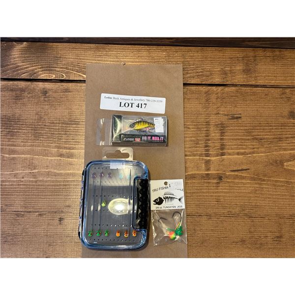 Tungsten 18 Pack 5mm Angler Kit , EuroTackle Z-Viber Tackle 1.6 Inch & Tungsten Jig 3/8 oz