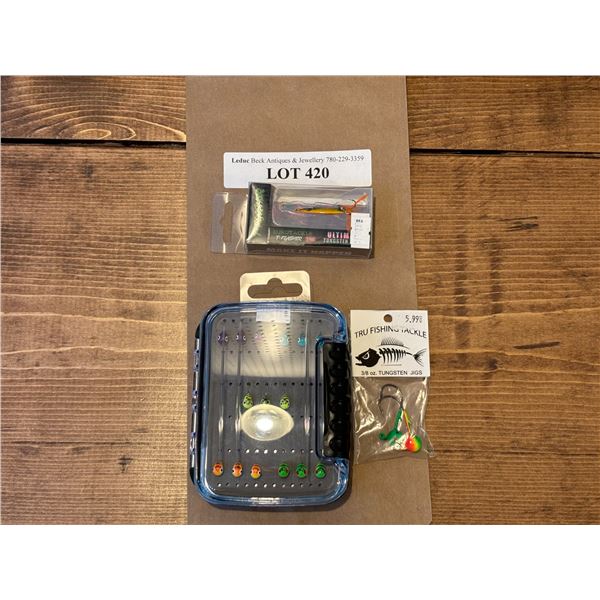 Tungsten 18 Pack 5mm Angler Kit , EuroTackle UV T-Flasher Tackle 1/4 Inch & Tungsten Jig 3/8 oz