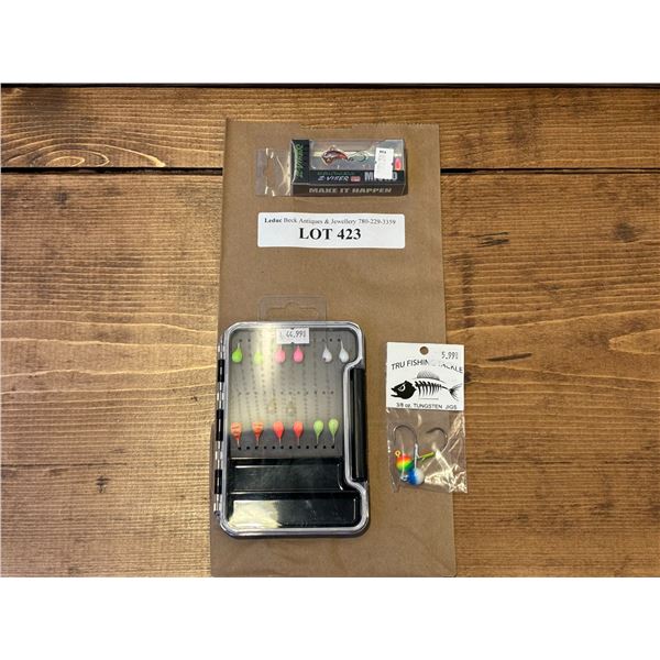 Tungsten 16 Pack 6mm Angler Kit & EuroTackle Z-Viber Micro .6 Inch & Tungsten Jig 3/8 Inch