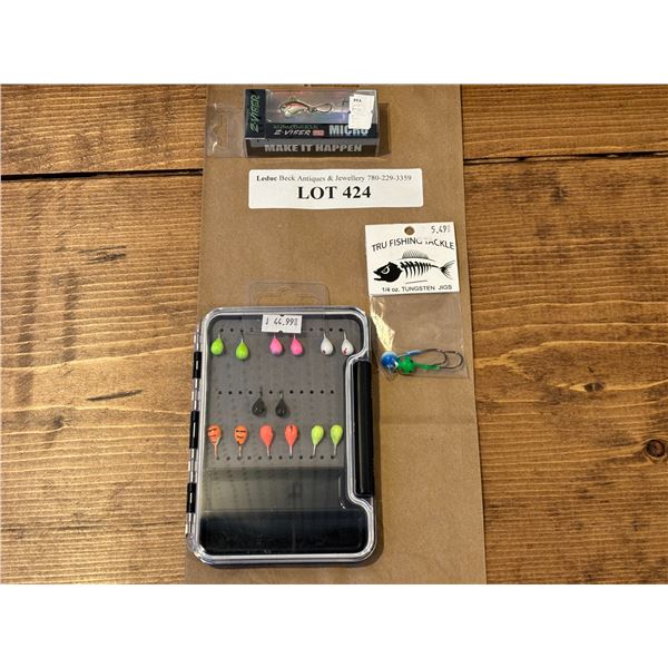 Tungsten 16 Pack 6mm Angler Kit & EuroTackle Z-Viber Micro .6 Inch & Tungsten Jig 1/4 Inch