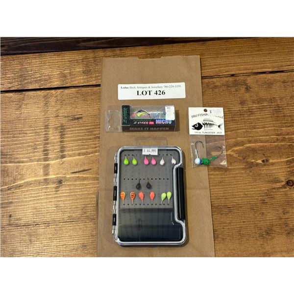 Tungsten 16 Pack 6mm Angler Kit & EuroTackle Z-Viber Micro .6 Inch & Tungsten Jig 1/4 Inch