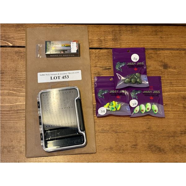 Water Resistant Flies & Jigs Case, EuroTackle Tungsten T-Flasher 1 Inch &  Jiggy Jigs 3/8 Inch