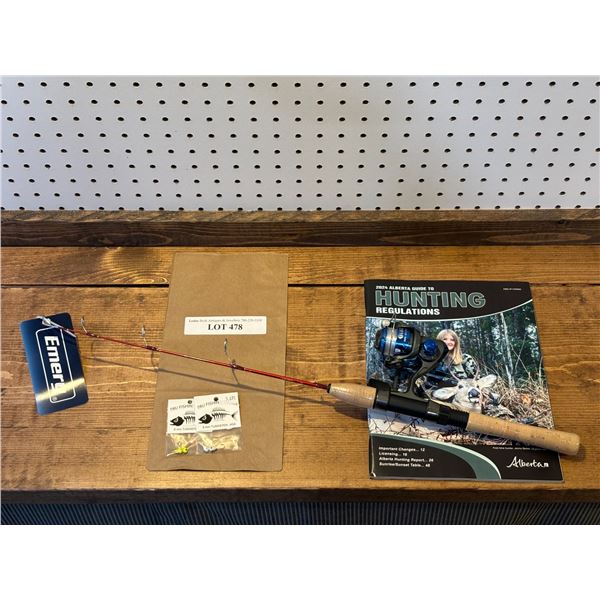 Emery Rhumba Combo Med Action 24 Inch Red E Glass & 5mm Tungsten Jigs