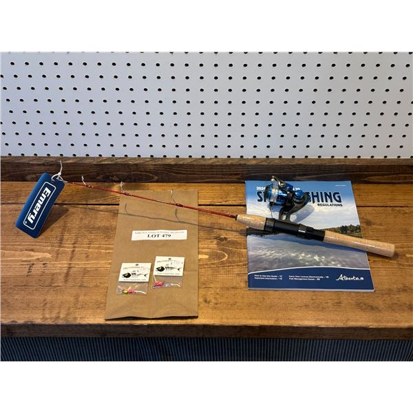 Emery Rhumba Combo Med Action 24 Inch Red E Glass & 4mm Tungsten Jigs