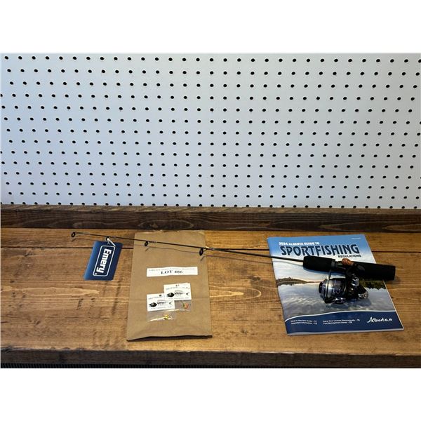 Emery Flash Ice Combo 26 Inch Light Action Spinning Rod & 4mm Tungsten Jigs