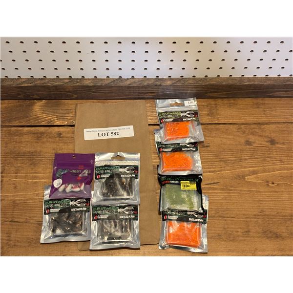 EuroTackle Metacraw 1.8 Inch,  Anisoptera 1.5 Inch S-Pheromone & Jiggy Jigs 3/8 Inch