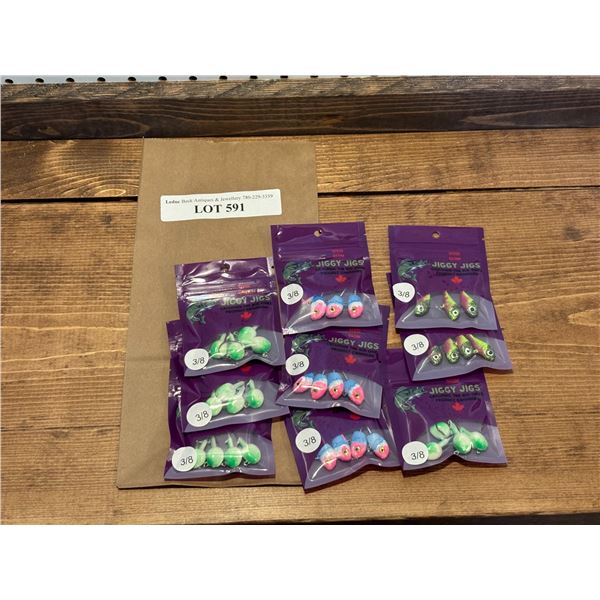 Jiggy Jigs Vivid Glow Jigs 3/8oz