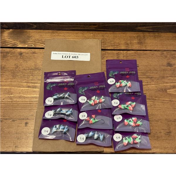 Jiggy Jigs Thunderstorm 1/4 oz & Xmas Candy Glow 1/4 oz