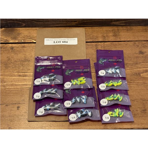 JiggyJigs Thunderstorm 1/4 oz & Yellow Green Glow 1/4 oz