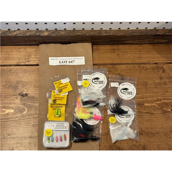 Bills Tackle Design Wetaskiwin Special, Glow in the Grubs & Jaguar Jigs