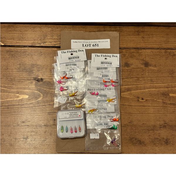 Glow in the Dark Grubs & The Fishing Den 1/8 oz