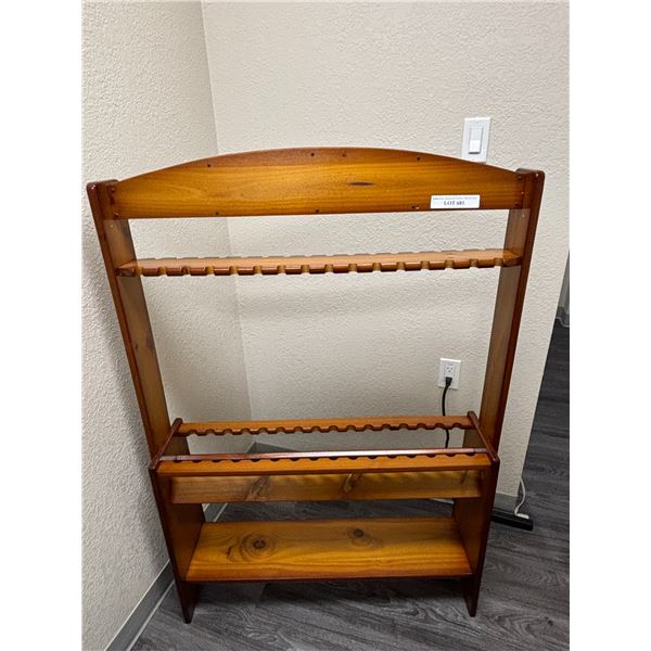 Wood Fishing Rod Rack