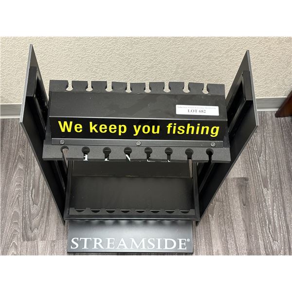 Streamside We Keep You Fishing Rack
