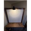 Image 1 : Wood Peg Boards w Hooks, Bench, Storage & Lamp