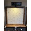 Image 1 : Wood Peg Boards w Hooks, Bench, Storage & Lamp