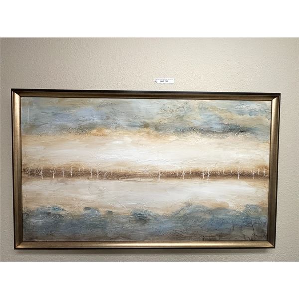 Framed Soft Tree Landscape Painting - Large