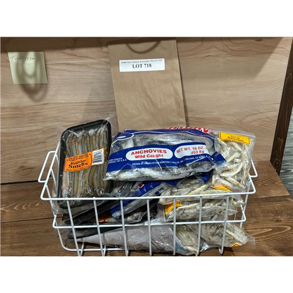 Asst Smelt & Anchovies Frozen Bait