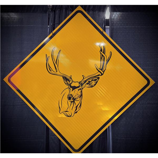 Highway Mule Deer Sign