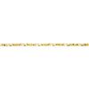 Image 5 : Italian 14K Yellow Gold 6.75" Polished "X" & Bar Link Line Stackable Bracelet