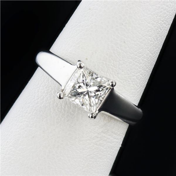 1.08 ctw G COLOR SI2 CLARITY CENTER Diamond Platinum Ring