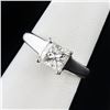 Image 1 : 1.08 ctw G COLOR SI2 CLARITY CENTER Diamond Platinum Ring