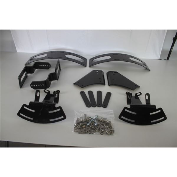 Kubota Front fender bracket kit to fit M5040-M7040-M8540-M9540 series. 2 of each piece, 4 plates, 1