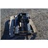 Image 1 : Kubota mounting plate with universal skidsteer QT for hydraulic post hole auger, (PLATE ONLY)