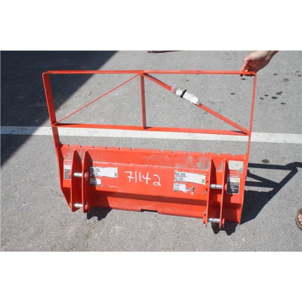 Kubota B series pallet fork bracket, forks not included, New