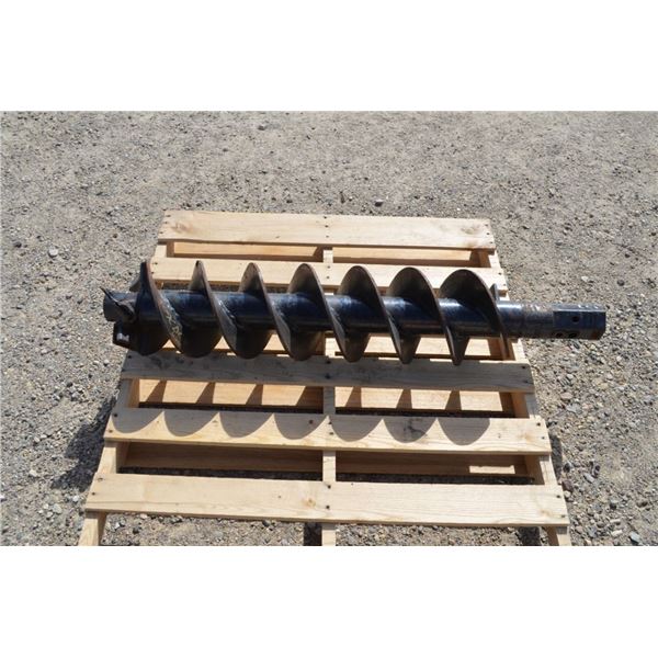 Unknown 9" post hole auger, hex drive, (A0CD4H200)