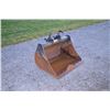Image 1 : SoCotech 42" ditching bucket, QT, bolt on cutting edge, fits Kubota excavator, used